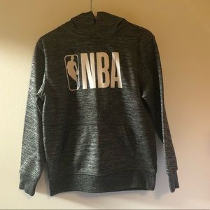 NBA hooded pullover sweater grey Boy’s sz L 14/16
